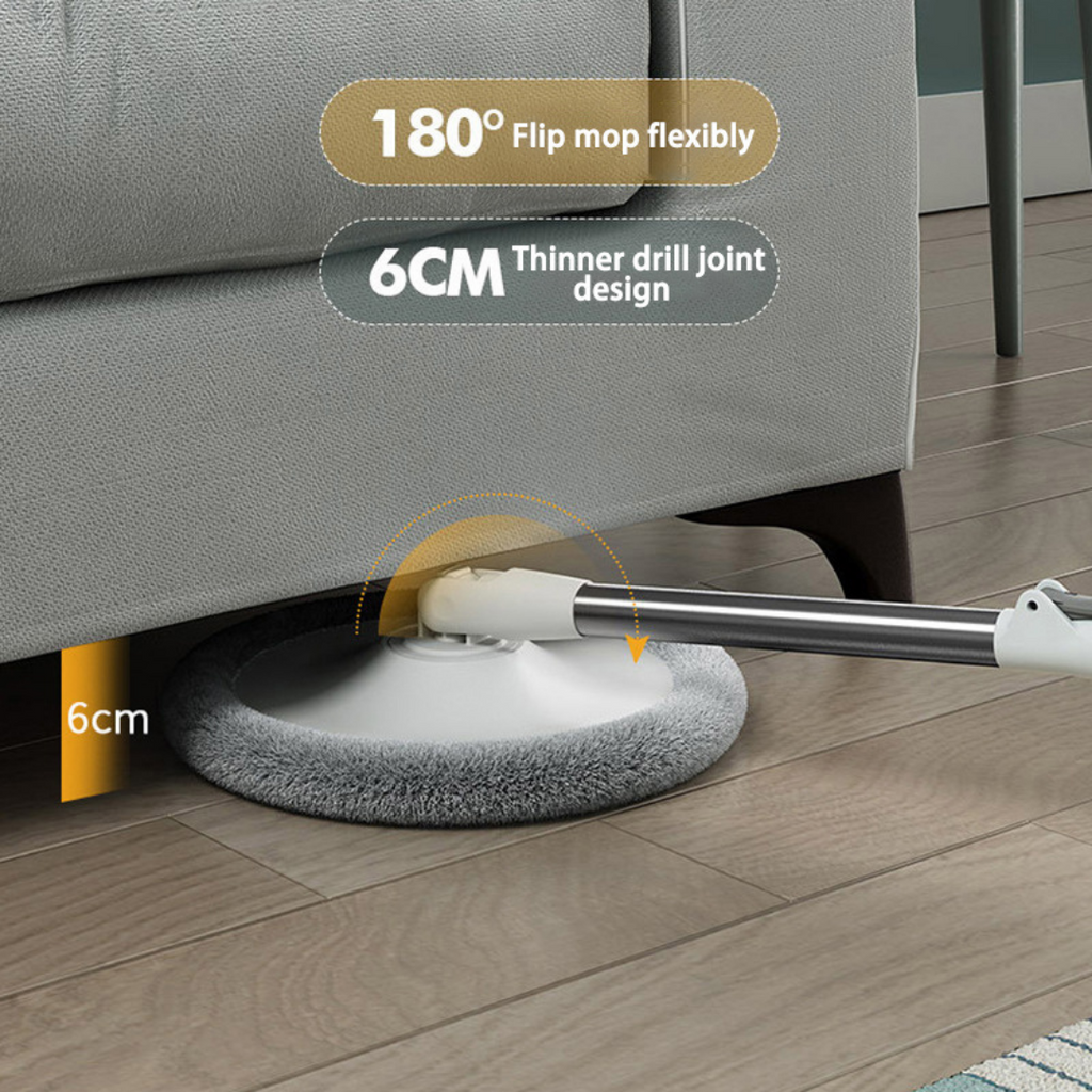 360 Spinning Mop Bucket Hand Wash Free For Tiles Household Accessories