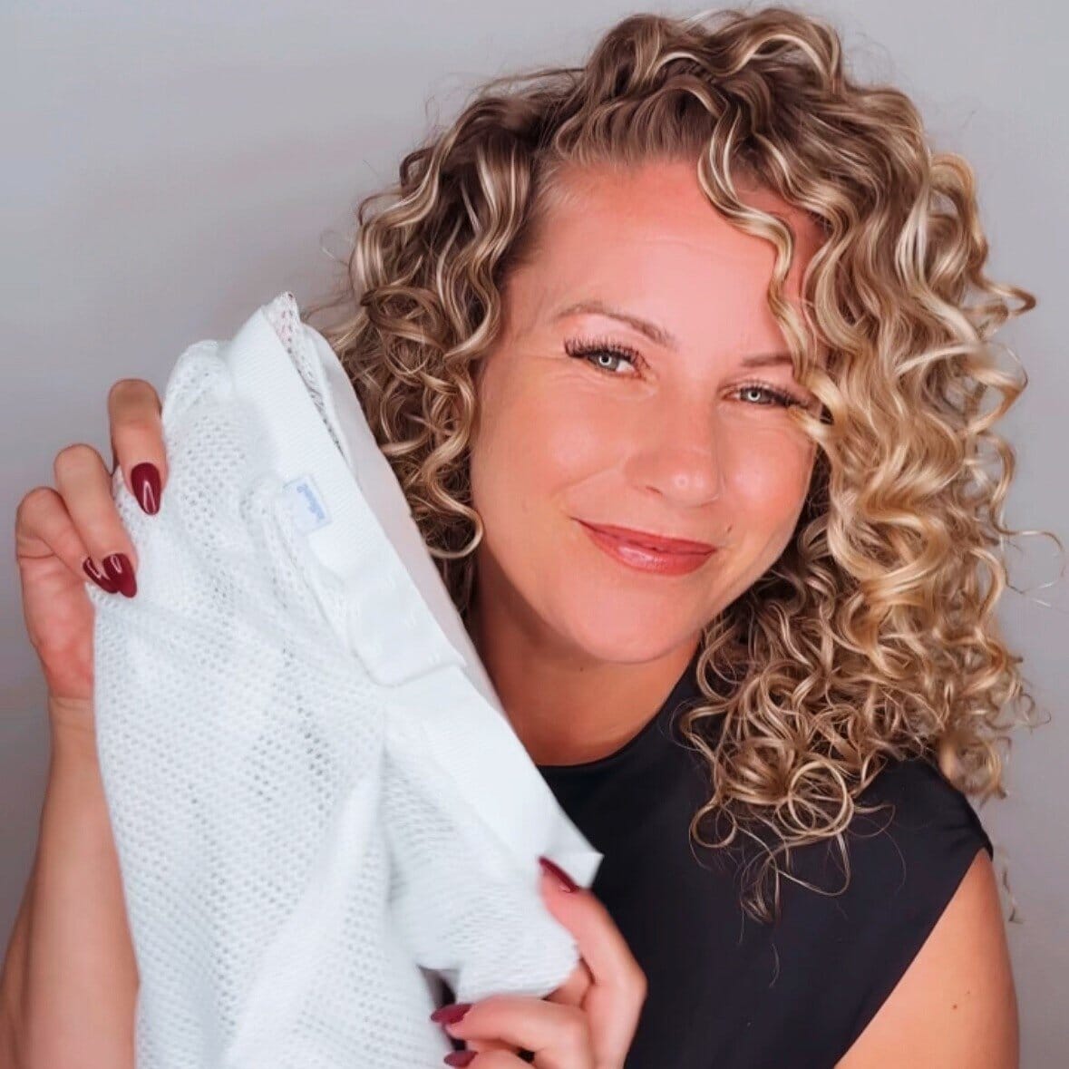 Net Plopping Cap for Drying Curly Hair