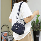 Lightweight Solid Nylon Shoulder Bag