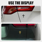 ️ 3D Cross Metal Jesus Christ Cross Badge StickerCar Anti-Scratch Sticker