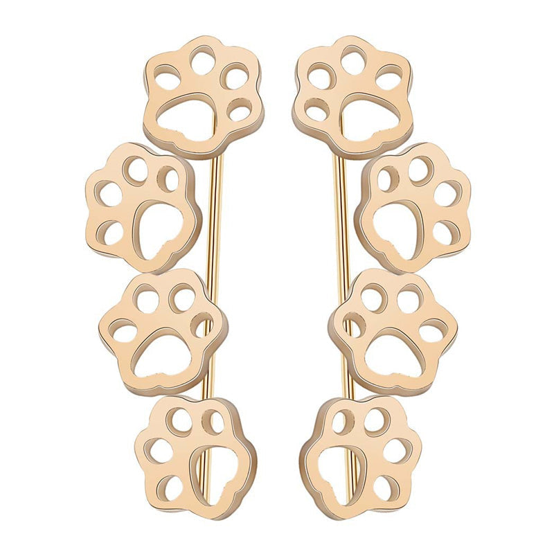 Paw prints on my heart earrings