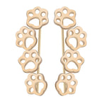 Paw prints on my heart earrings