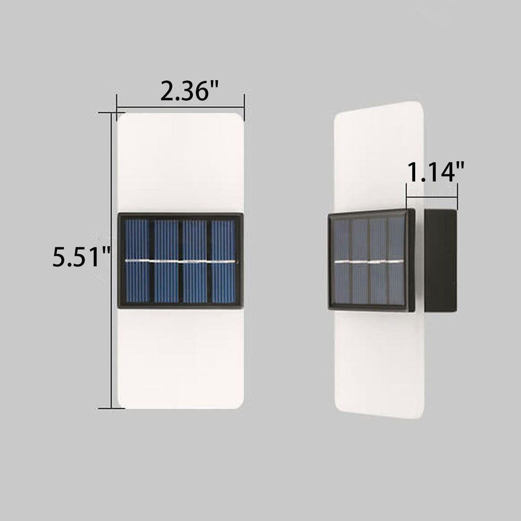 LumaZen Solar LED Wall Lamp | Weatherproof | Solar Powered Outdoor Lighting | Garden & Patio Decor
