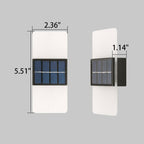 LumaZen Solar LED Wall Lamp | Weatherproof | Solar Powered Outdoor Lighting | Garden & Patio Decor