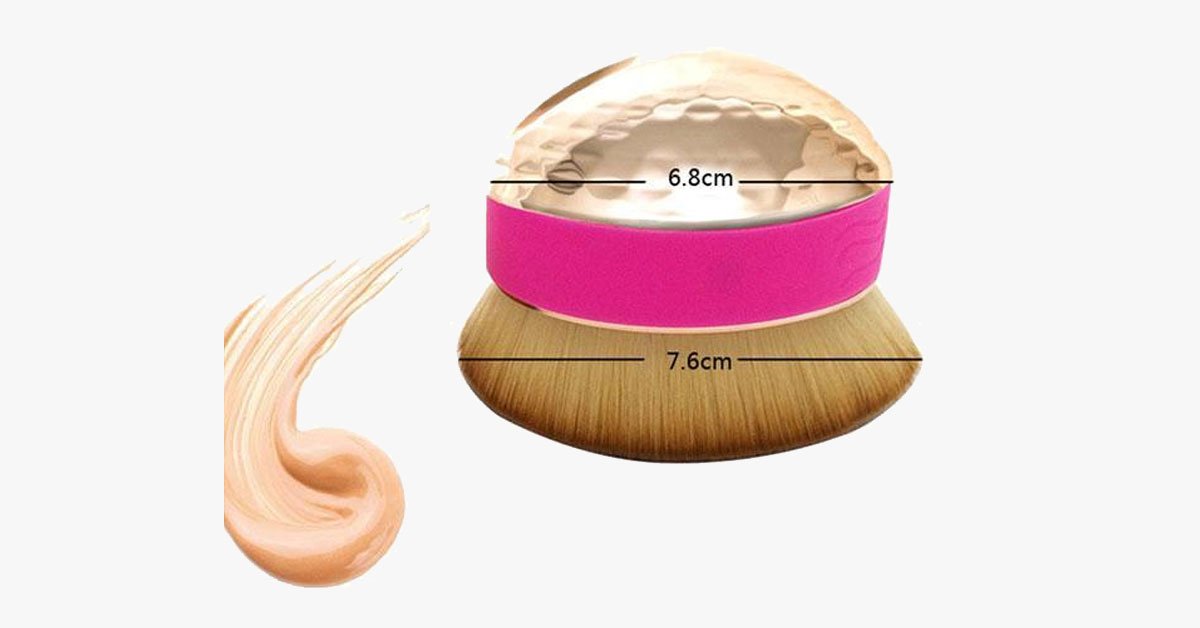 Easy-to-use Palm Oval Brush for perfect blending of makeup