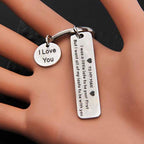 "For my husband I love you" keychain