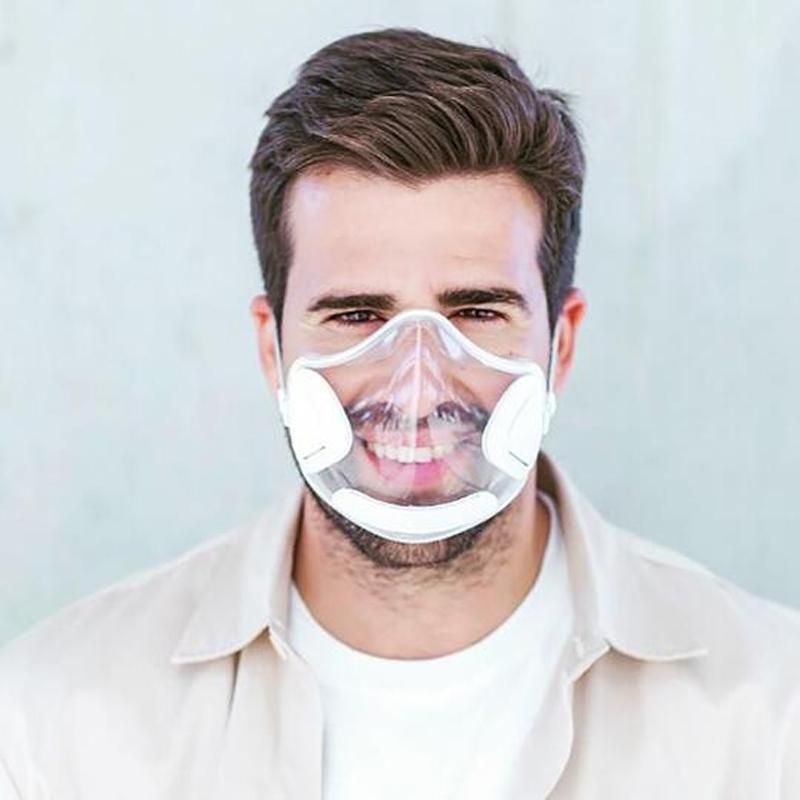 Transparent and reusable face shield