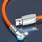 Rotating elbow data cable