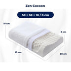 EcoNeck Comfort | 100% Natural Latex Orthopedic Pillow - for Neck Pain - Comfortable and Supportive Pillow - Better Sleep - Wellness
