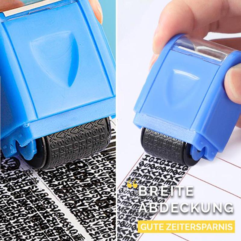 Data protection seal roller stamp