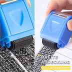 Data protection seal roller stamp