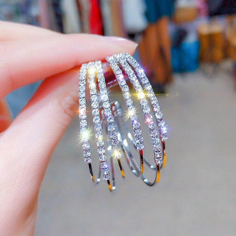 Shining Diamond Earrings