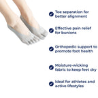 ToeAlign | Orthopedic Toe Socks – Toe Separation, Moisture-Wicking & Relief for Bunions, Hammertoes & Athlete’s Foot