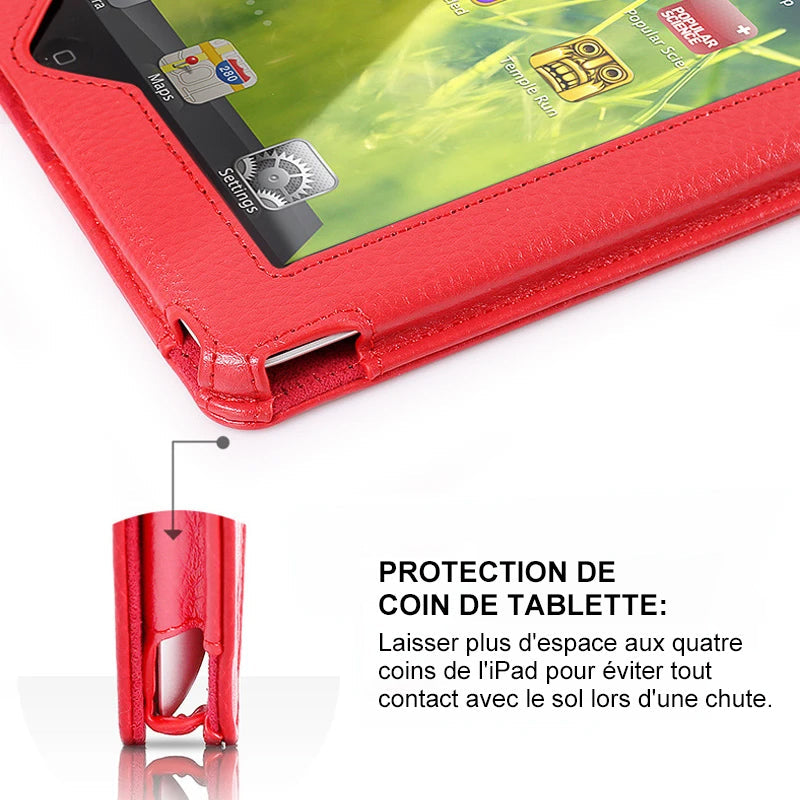 Tablet case with sleep/wake function
