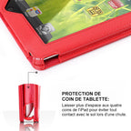 Tablet case with sleep/wake function