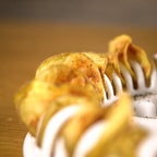 Microwave oven baked potato chips
