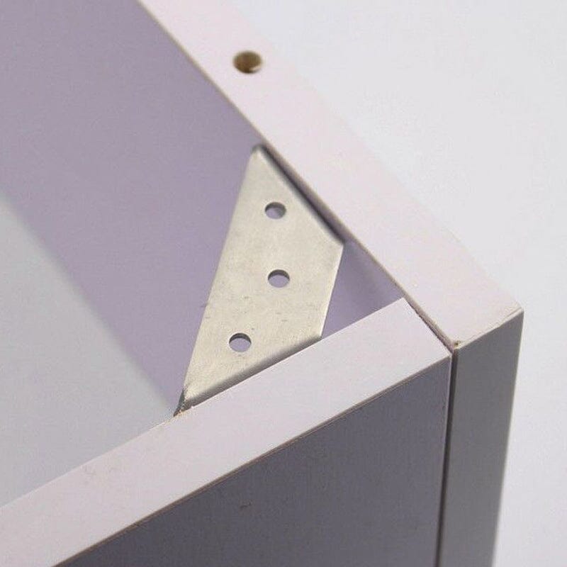 Universal Stainless Steel Furniture Corner Connectors (10 pieces)