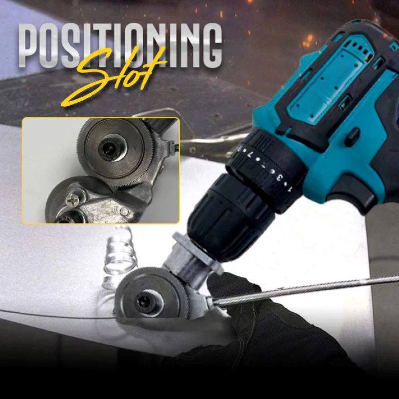 Electric drill plate cutting machine