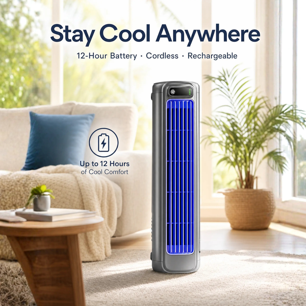AirWave – Portable Air Conditioner with 12-Hour Cool Life
