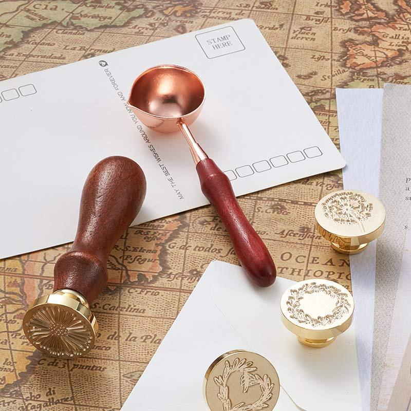 Sealing spoon & wax seal stamp