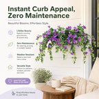 Realistic, UV-resistant artificial morning glory - Buy one, get one!