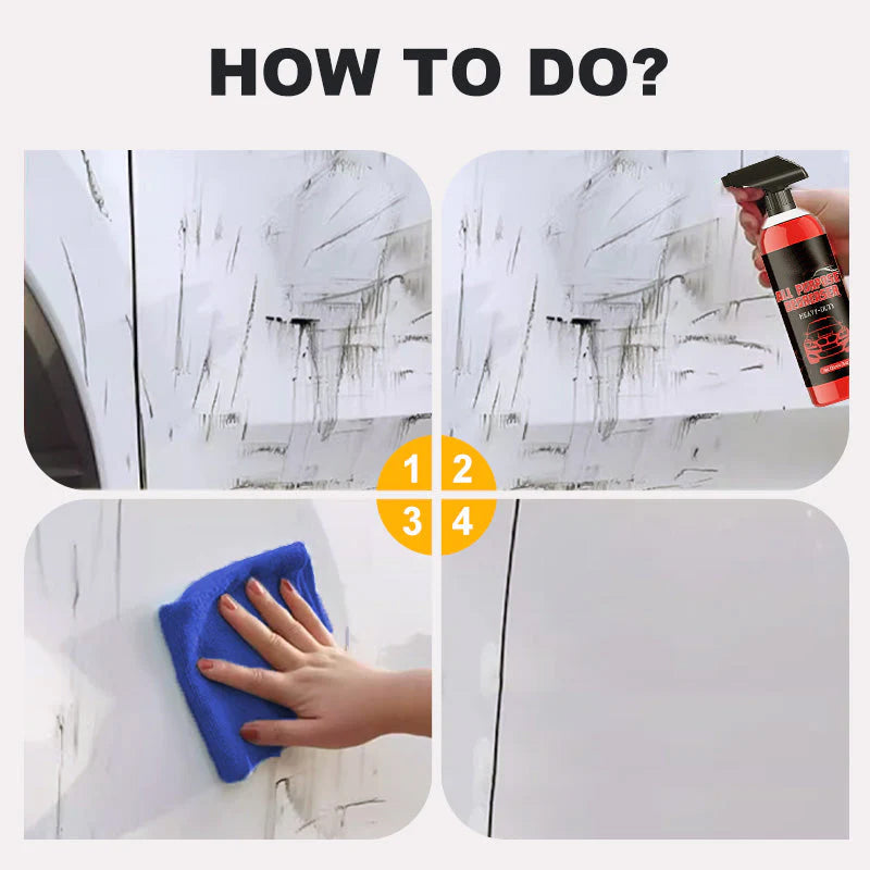 All-purpose cleaner for car surfaces