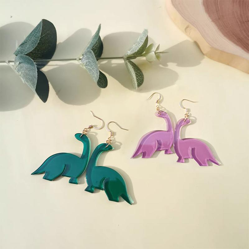 Acrylic Small Dinosaur Earrings
