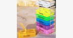 Compact weekly tablet organizer