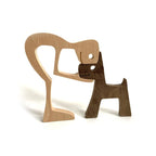 Animal Lover Wooden Sculpture Table Decoration