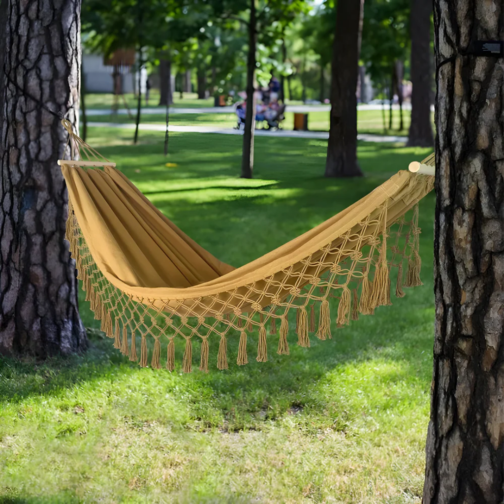 Comfortable Boho Hammock made of Cotton