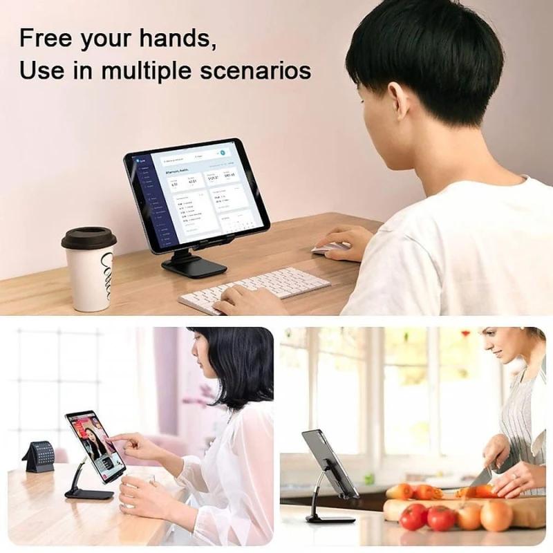 Adjustable and foldable mobile phone stand