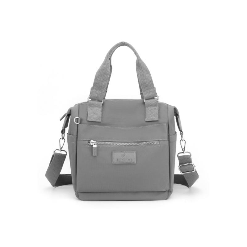 Waterproof Nylon Crossbody Bag with 7 Pockets and Adjustable Shoulder Strap