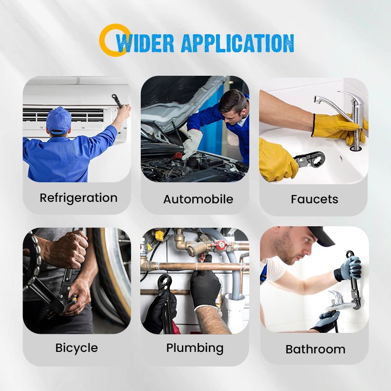 Professional plumbing wrench set - a must for plumbers