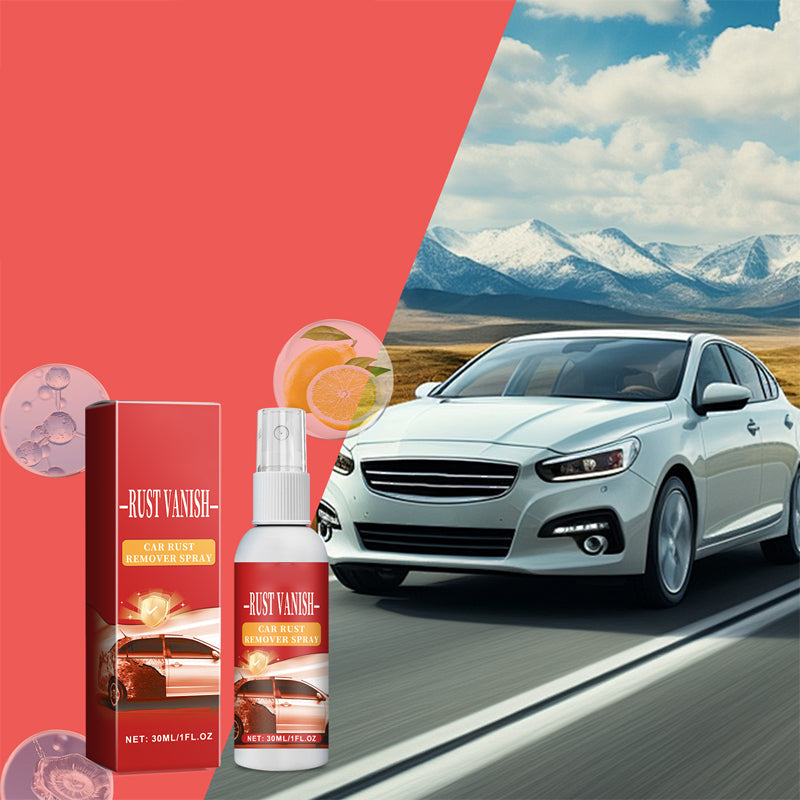 Multifunctional efficient long-lasting car rust remover spray