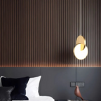 Round Scandinavian LED Pendant Lamp with Warm White Light for 10–15 m²