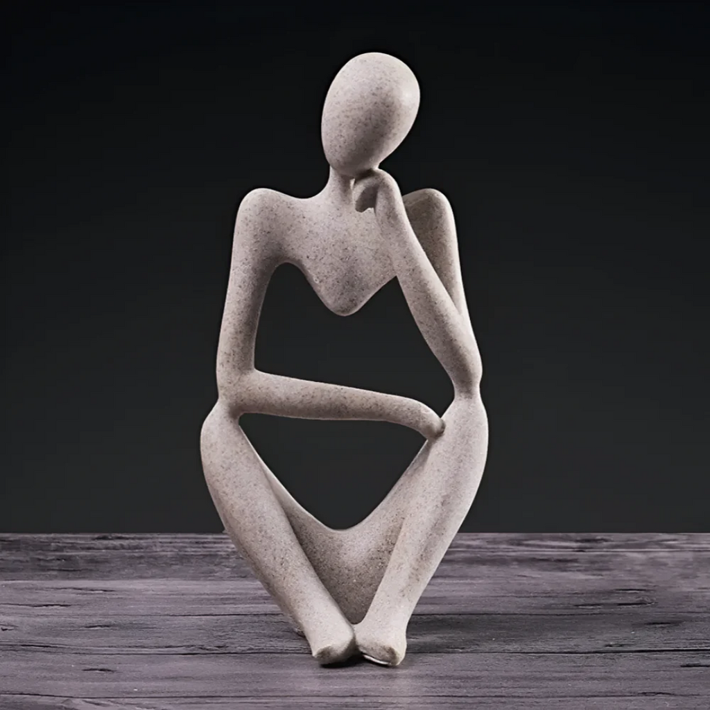 Abstract Thinking Human Figure