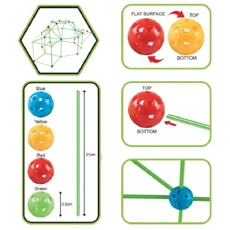 Creative tent for playful learning and building
