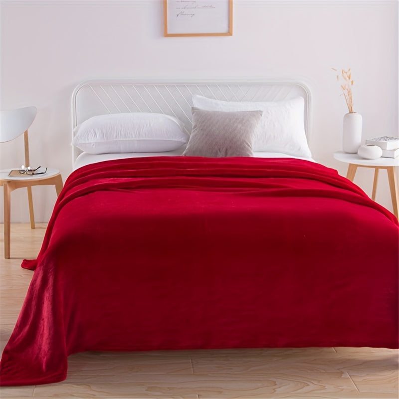 Cozy red flannel blanket – luxury and cozy warmth for comfortable nights