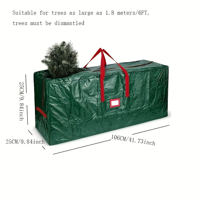 Large Storage Bag for Artificial Christmas Trees – Waterproof and Durable Polyester Model TreeTote