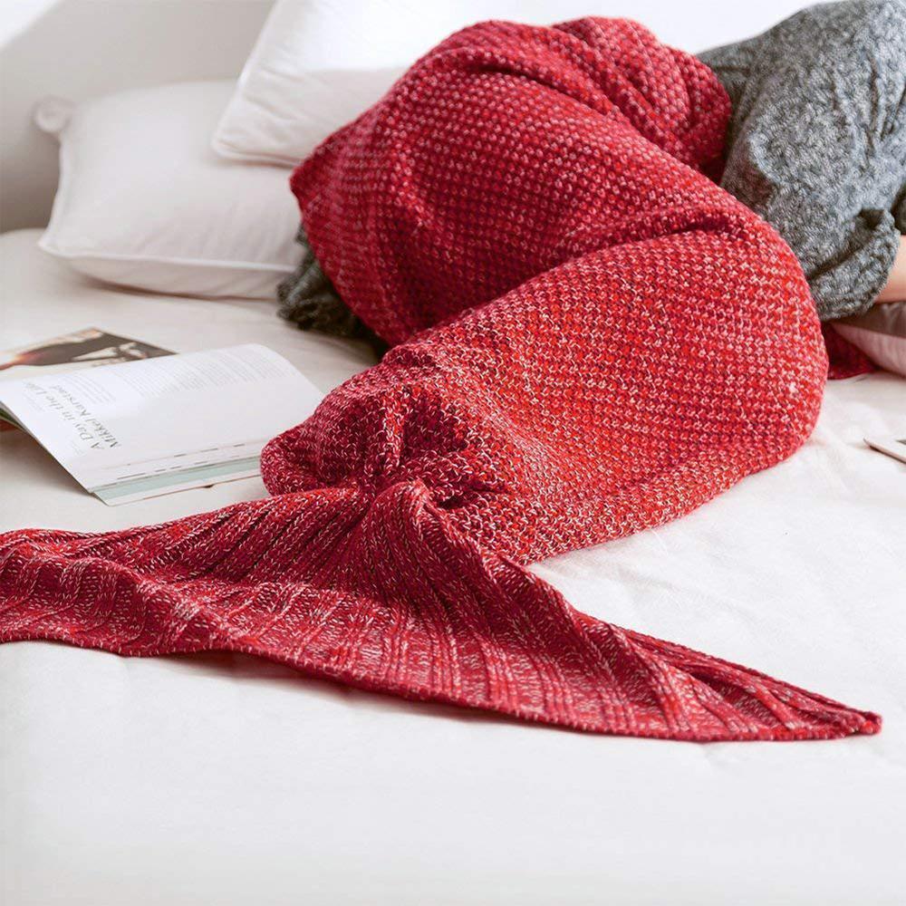 Warm and soft mermaid fabric