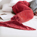 Warm and soft mermaid fabric