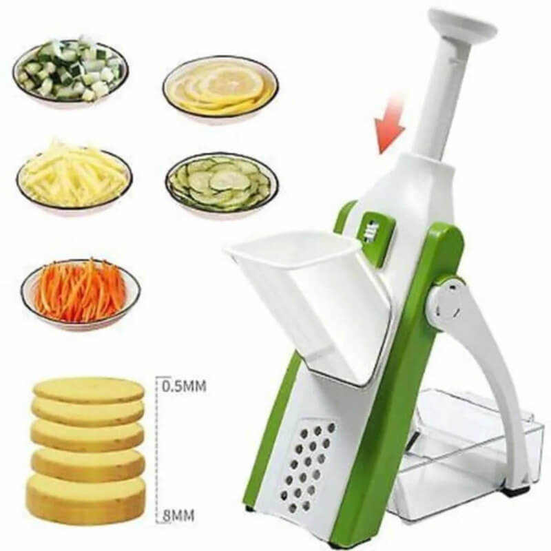Safe multipurpose cutting device for the kitchen