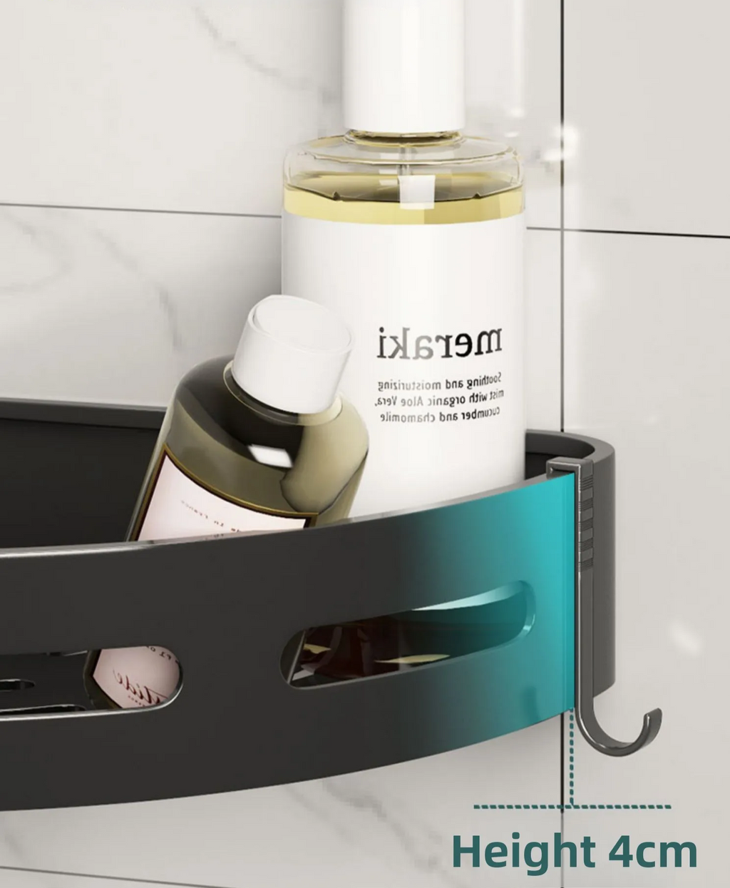 AQUAFIX Self-Adhesive Shower Organizer – Strongly adhesive, drill-free & waterproof