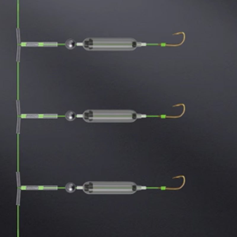 3 hooks Anti-drift bottom fishing rig