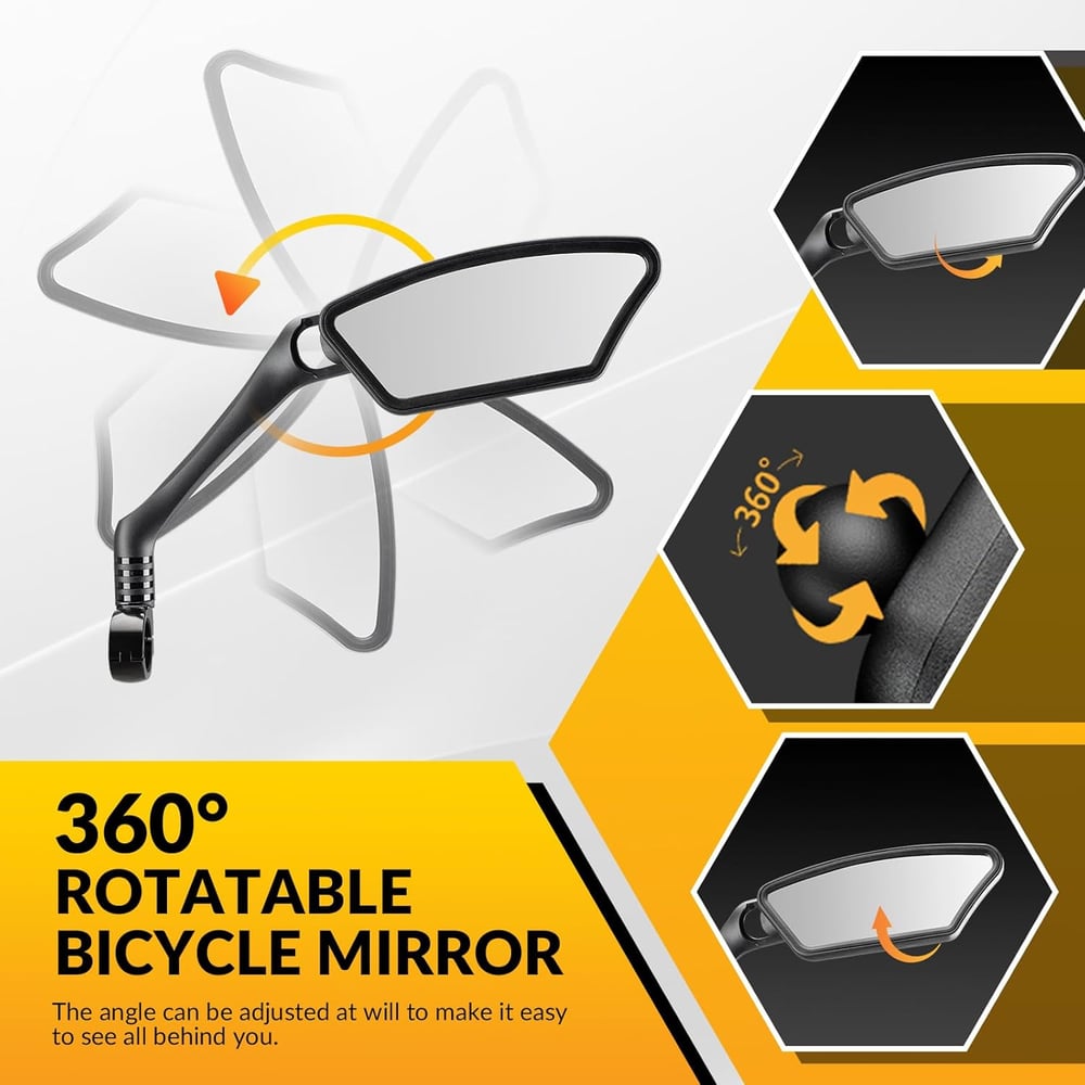 Shockproof bicycle mirrors – Impact-resistant like safety glass in cars