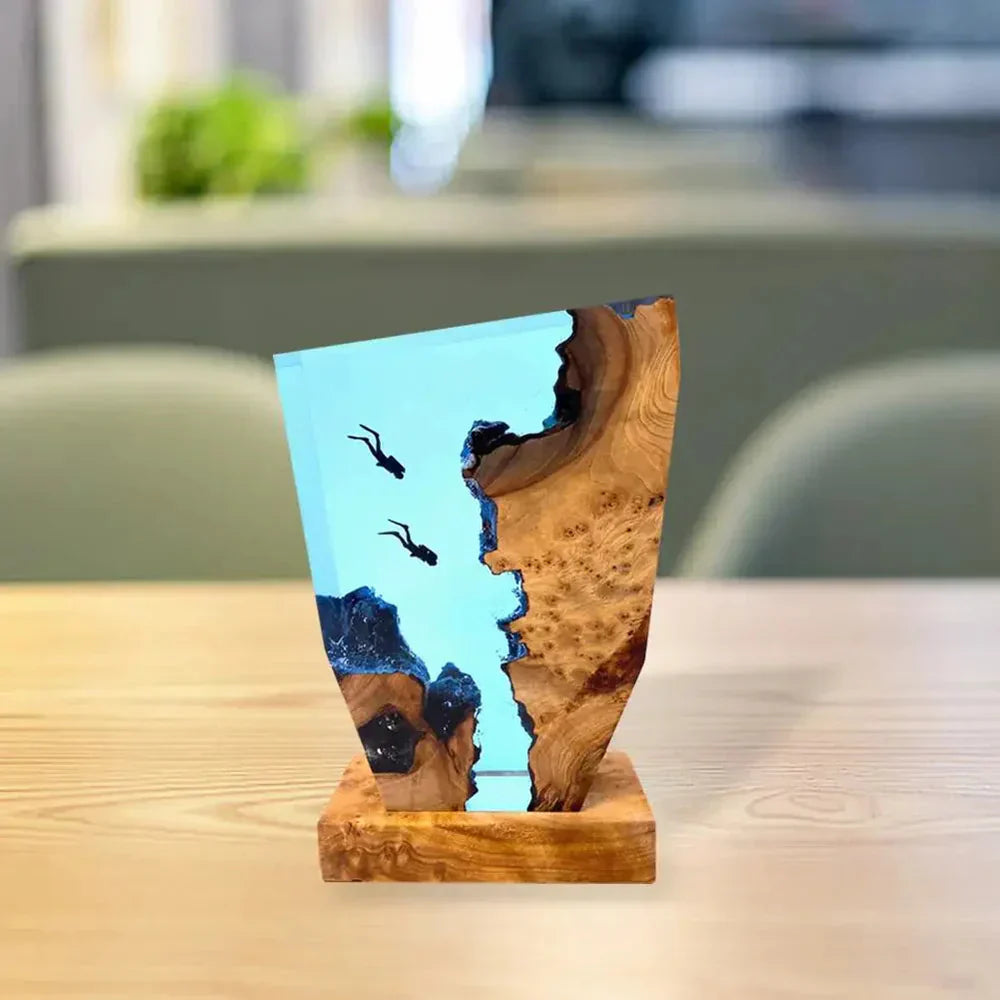 Wave LED Lamp made of Resin