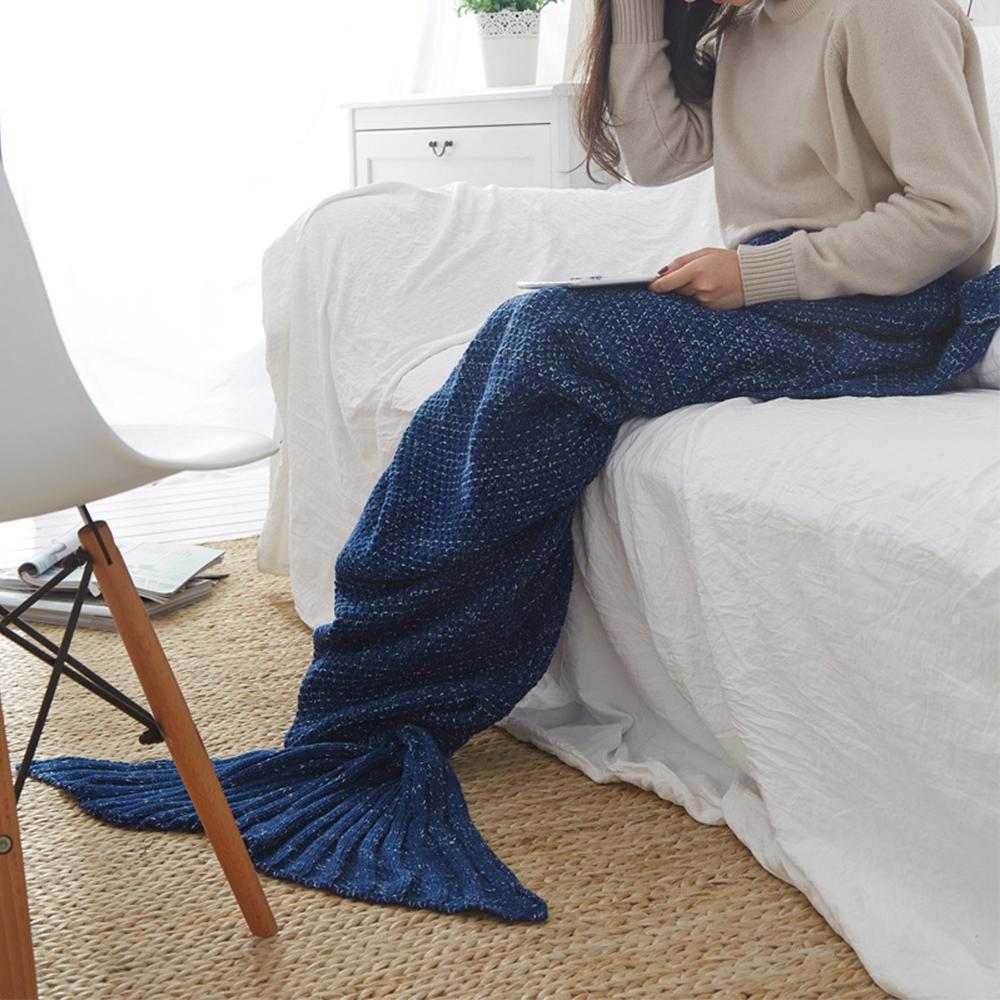 Warm and soft mermaid fabric