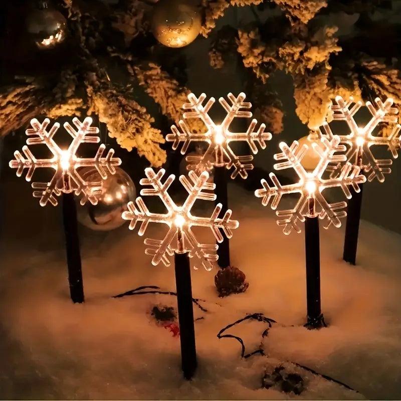 SnowGlow - Solar Pathway Lights for festive outdoor charm