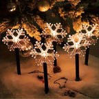 SnowGlow - Solar Pathway Lights for festive outdoor charm
