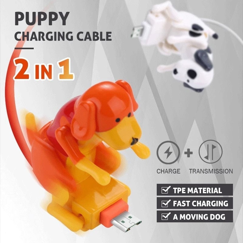 Charging cable for dogs tail — Fast charging with fun tail indicator